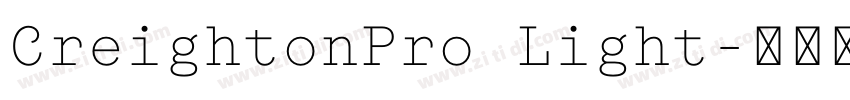 CreightonPro Light字体转换